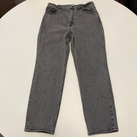 Abercrombie & Fitch Womens Jeans Size 32 Ankle Straight Ultra High Rise Gray‎ - Picture 1 of 6